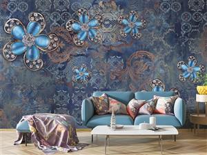 کاغذ دیواری سه بعدی گل M11012700