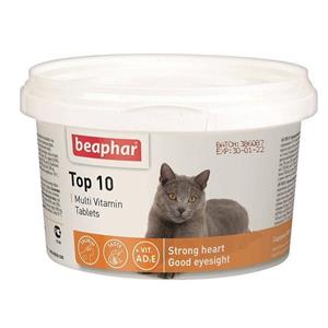 قرص مولتی ویتامین تاپ تن بیفار گربه 126 گرم 180 عدد