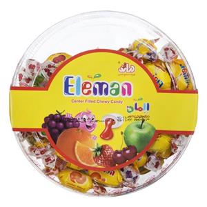 تافی المان 350 گرمی دراژه Eleman Center Filled Chewy Fruit Candy - 350 gr
