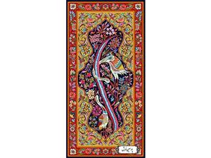 نخ و نقشه فرش طرح قالیچه کناره تبریز – کد NZ2856