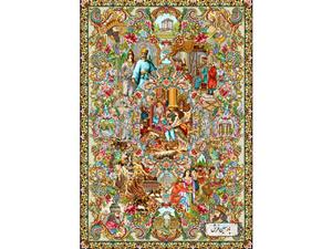 نخ و نقشه تابلو فرش طرح سلاطین ایران – کد NP4912