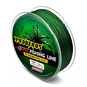نخ ماهیگیری براید 4X - PROBEROS - شماره 6.0 سبز 100m 