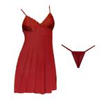 لباس خواب زنانه سوییت نایت SWEET NIGHT قرمز کد 2519