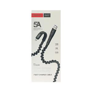 کابل MicroUSB ترانیو مدل T-X18V طول 1 متر