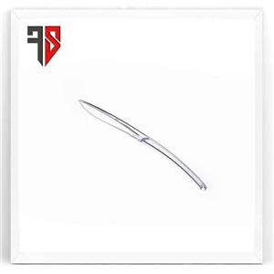 کارد یکبار مصرف طب پلاستیک ( طرح موج ) ، بسته 100 عددی ، رنگ زیبا و لاکچری شکلاتی