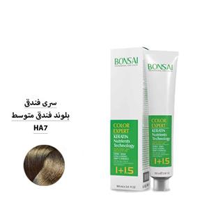  رنگ مو بن سای سری فندقی شماره HA7 بلوند فندقی متوسط حجم 100 ml 