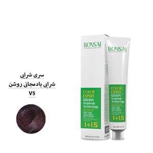 رنگ مو بن سای سری شرابی شماره V5 شرابی بادمجانی روشن حجم 100 ml 