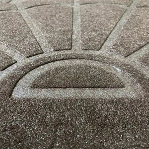پادری مدل نیم گرد کد 10 سایز 50X80 سانتی متر  قهوه ای
