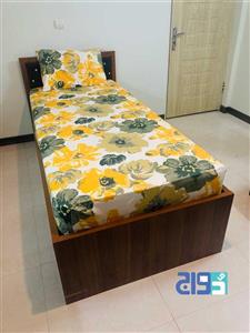 ملحفه کشدار تشک عرض ۱۲۰سانت طرح آفتابگردان کد ۱۴۰۱۰۴۰۷۱