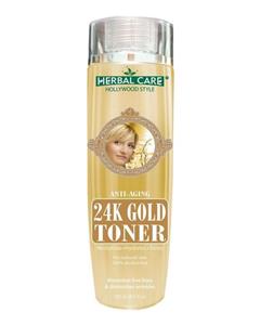 تونر ضد پیری گلد هالیوود استایل مدل Gold24K حجم 200 میل Hollywood Style Ant aging Gold24k Toner 200Ml