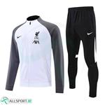 گرمکن شلوار لیورپول Liverpool Tracksuit 2022-23 White Black Grey