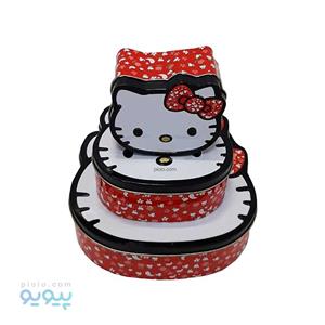 جعبه فلزی سه تکه هلو کیتی