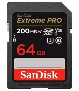 کارت حافظه SDXC سن دیسک مدل Extreme PRO استاندارد UHS-I U3 سرعت 200MBps ظرفیت 64 گیگابایت