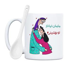 ماگ چاپریکا طرح بهترین مامان مدل تیاناز