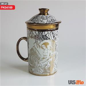 لیوان دمنوش سه تیکه چینی کد 4169
