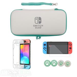 پک لوازم جانبی نینتندو سوییچ OLED رنگ سفید ۲