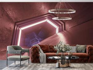 کاغذ دیواری سه بعدی تونل M10062500