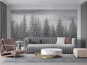 پوستر دیواری طبیعت سیاه سفید M10052710