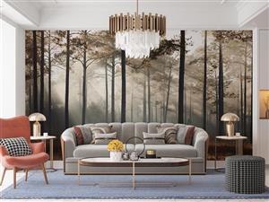 پوستر دیواری منظره طبیعت جنگل M10053100