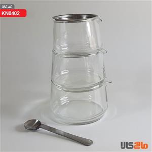 ظرف مربا خوری سه تیکه کد 402