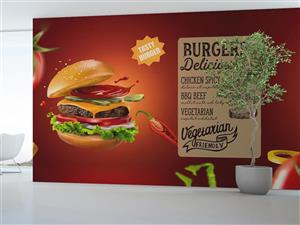 پوستر دیواری فست فود برگر M12018400