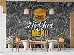 پوستر دیواری برگر فست فود M10028000