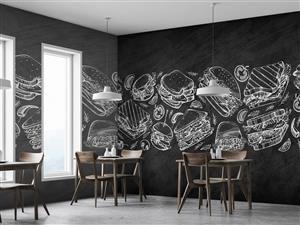 پوستر دیواری فست فود برگر M10025300