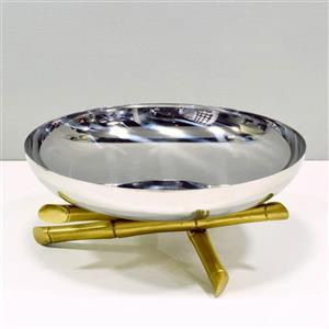 میوه خوری استیل پایه طرح بامبو کد 1937 