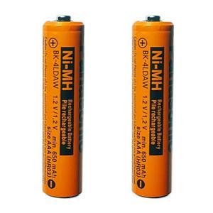 باتری تلفن بی سیم پاناسونیک مدل BK-4LDAW 650mAh بسته 2 عددی 