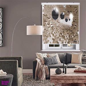 پرده زبرا زیو مدل سیلوئت 3D1545 سایز 150x150 سانتی متر