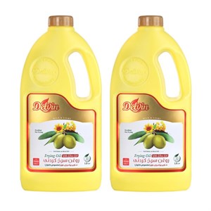 روغن سرخ کردنی بر پایه روغن زیتون دلوین - 1800 میلی لیتر مجموعه 2 عددی