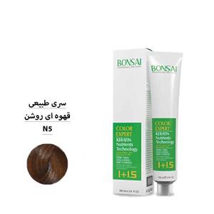 رنگ مو بن سای سری طبیعی شماره N5 قهوه ای روشن حجم 100 ml