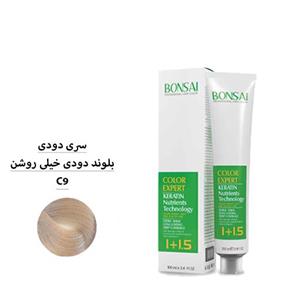 رنگ مو بن سای سری دودی شماره C9 بلوند دودی خیلی روشن حجم 100 ml