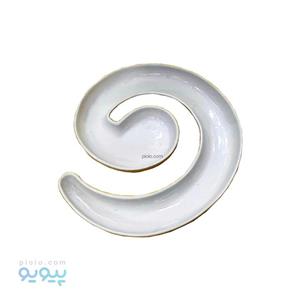 ظرف پذیرایی طرح مارپیچ سرامیکی
