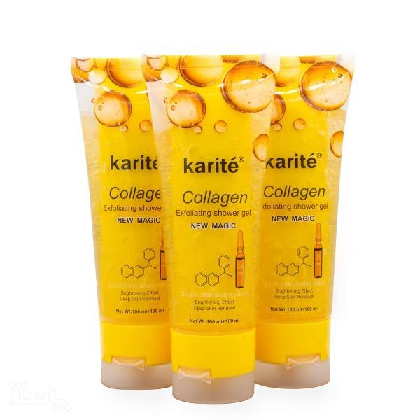ژل شستشوی بدن کاریته karite مدل کلاژن collagen حجم 100 میلی لیتر
