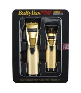 ست دو عددی ماشین اصلاح بابیلیس طلایی BaByliss PRO Gold Black FX 