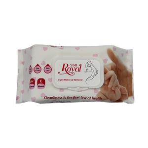 دستمال مرطوب رویال اس اس بی مدل 01 بسته 120 عددی