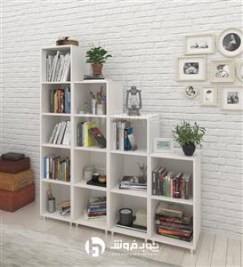 قفسه کتاب چوبی (MDF) کد LB101