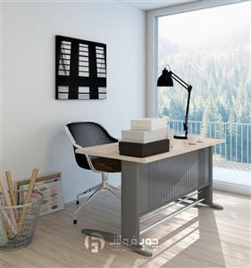 میز اداری ام دی اف پایه فلزی کد K46