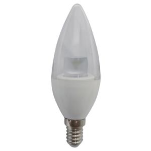 لامپ ال ای دی 7 وات میکروفایر مدل شمعی شفاف E14 microfire 7W LED Candle Clear Lamp E14