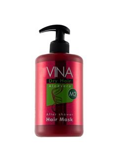 ماسک مو مناسب موهای خشک وینا Vina مدل Aloe Vera حجم 500 میلی‌لیتر