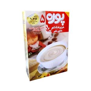 پوره 5 حریره بادام با شیر نوباوه - 40 گرم بسته 6 عددی