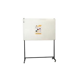 تخته وایت برد شیشه ای با پایه دو ستون سایز 150×90  کد sin32