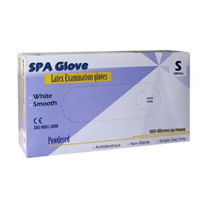 دستکش لاتکس اس پی ای مدل 01S سایز اسمال بسته 100 عددی