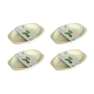دیس یکبار مصرف آملون مدل small چهار بسته 6 عددی