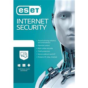 انتی ویروس اورجینال اینترنت سکیوریتی 2023 دو کاربر یک ساله ESET Internet Security Antivirus User 1 Year 