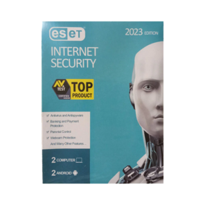 انتی ویروس اورجینال اینترنت سکیوریتی 2023 دو کاربر یک ساله ESET Internet Security Antivirus User 1 Year 