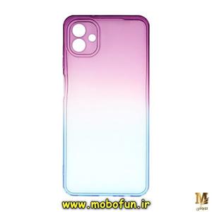 قاب گوشی Galaxy A04 سامسونگ طرح دو رنگ ژله ای شفاف ایربگ دار کپسولی محافظ لنز دار کد 4
