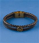 دستبند زنانه چرمی ورساچه کد FCH001 ویان چرم