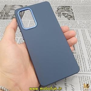 قاب گوشی Galaxy A73 5G سامسونگ سیلیکونی متال کیس سرمه ای کد 110